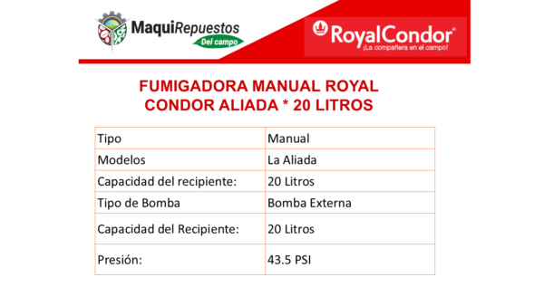 FUMIGADORA MANUAL ALIADA - Image 2