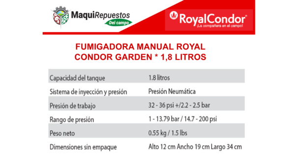 FUMIGADORA MANUAL GARDEN - Image 2