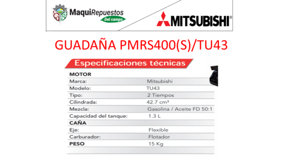 GUADAÑA PMRS400(S)/TU43 - Image 2