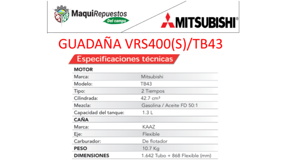 GUADAÑA VRS400(S)/TB43 - Image 2