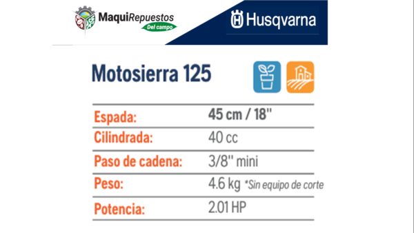 MOTOSIERRA 125 HUSQVARNA - Image 2