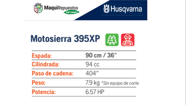 MOTOSIERRA 395XP HUSQVARNA - Image 2