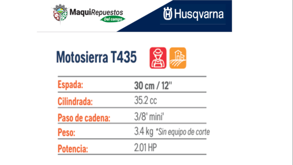 MOTOSIERRA T435 HUSQVARNA - Image 2