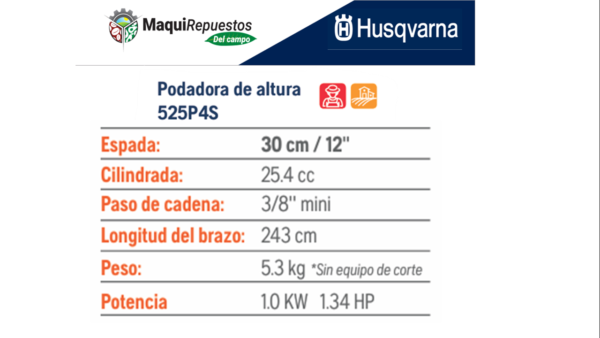 PODADORA DE ALTURA 525P4S HUSQVARNA - Image 2